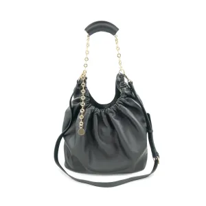 Leather Gathered Bag