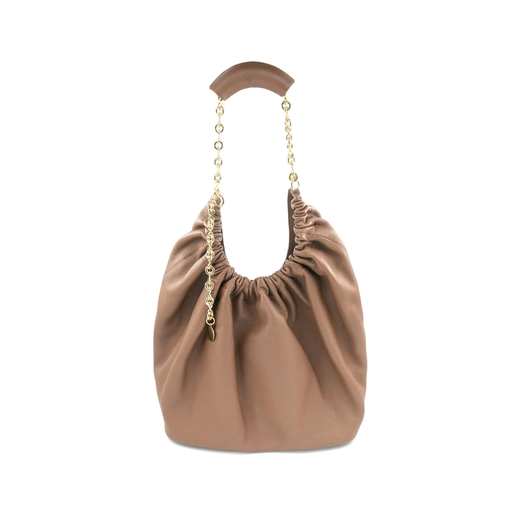 Leather Gathered Bag