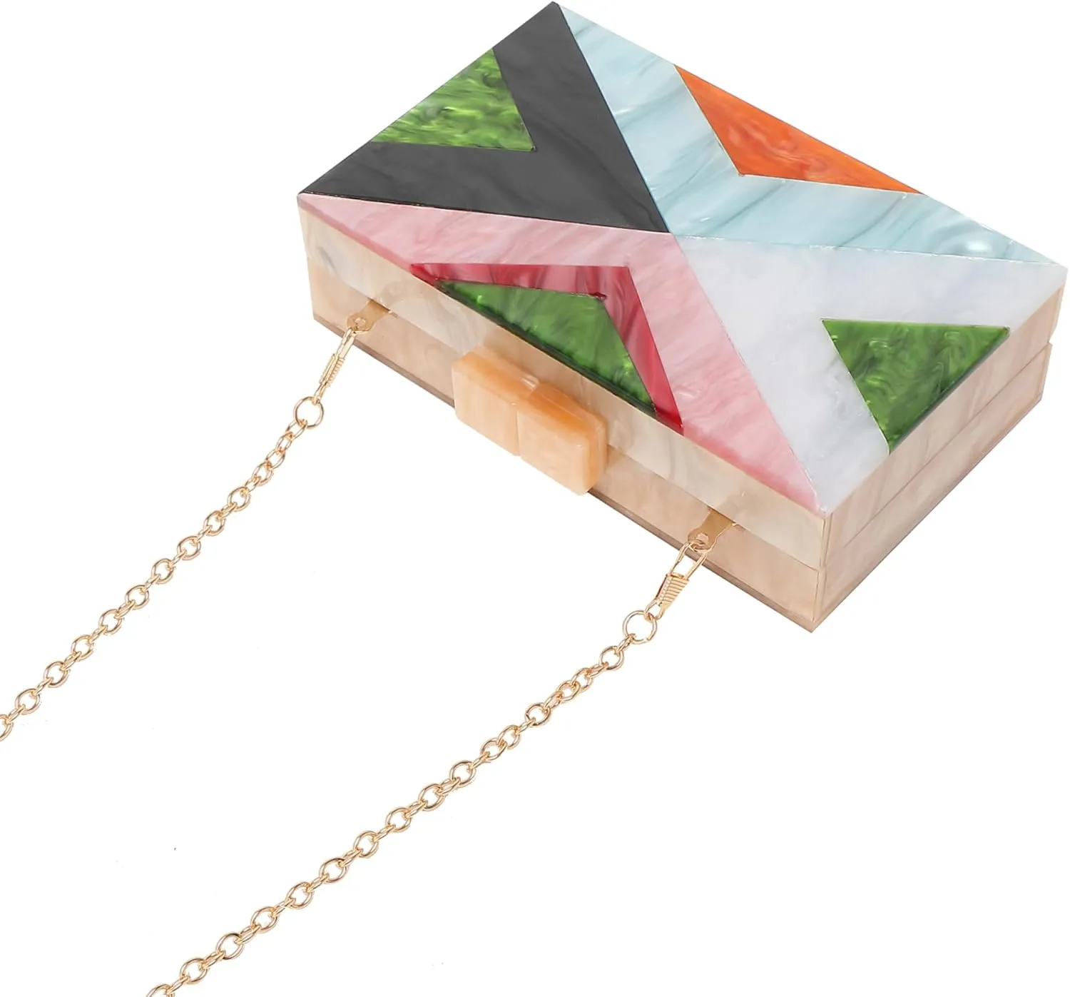 LETODE Acrylic Clutch Bags Purse Perspex Bag Handbags for Women