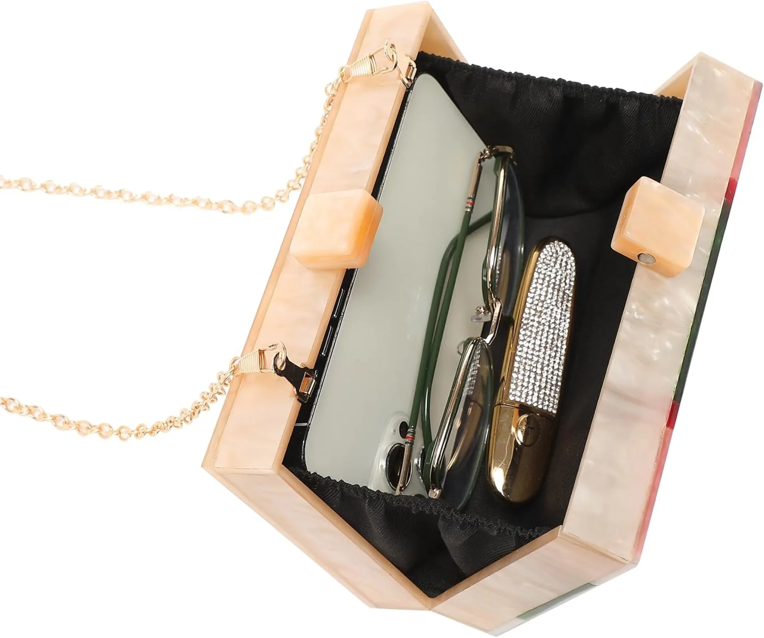 LETODE Acrylic Clutch Bags Purse Perspex Bag Handbags for Women