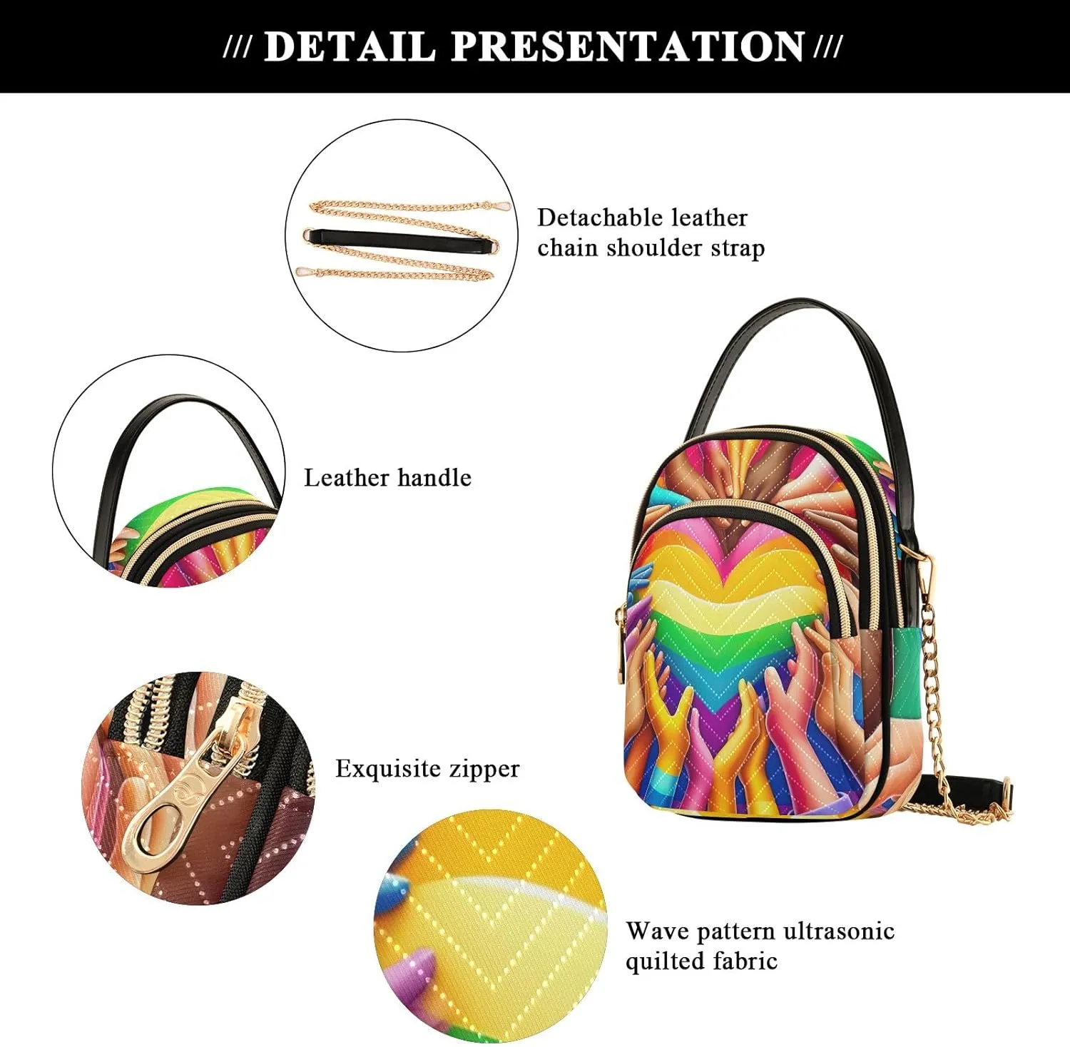 LGBT Pride Month Bags Crossbody Handbags for Women