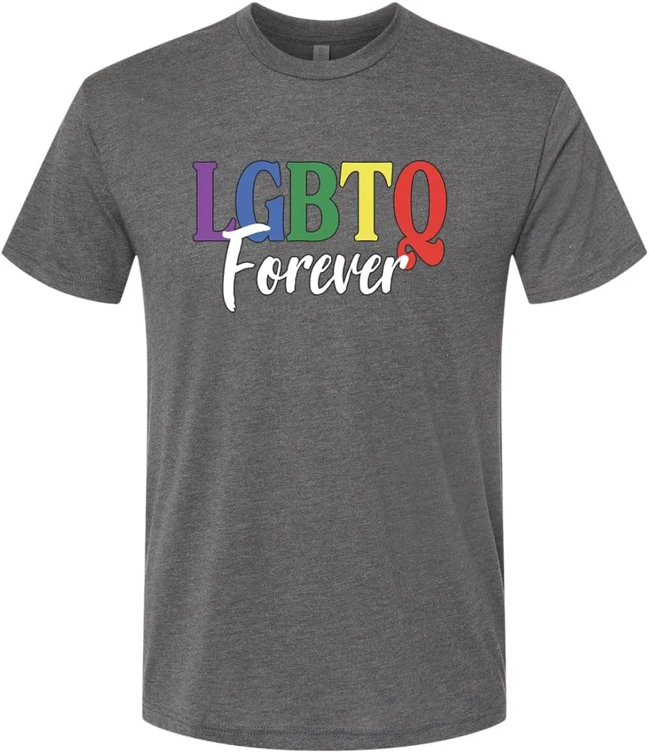 LGBTQ Forever LGBT Pride Mens Premium Tri Blend T-Shirt