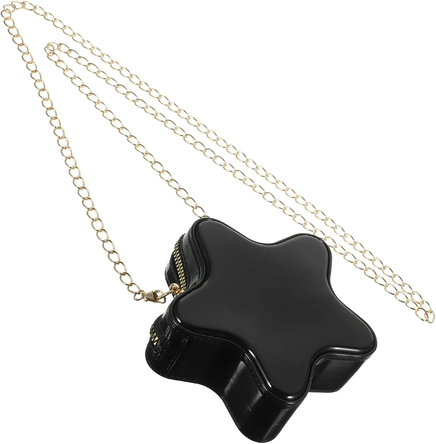 LIFKOME Star Crossbody Bag Kids Crossbody Purse Coin Wallet Baby Girl Cute Shopping Shoulder Bag with Removable Chain Strap