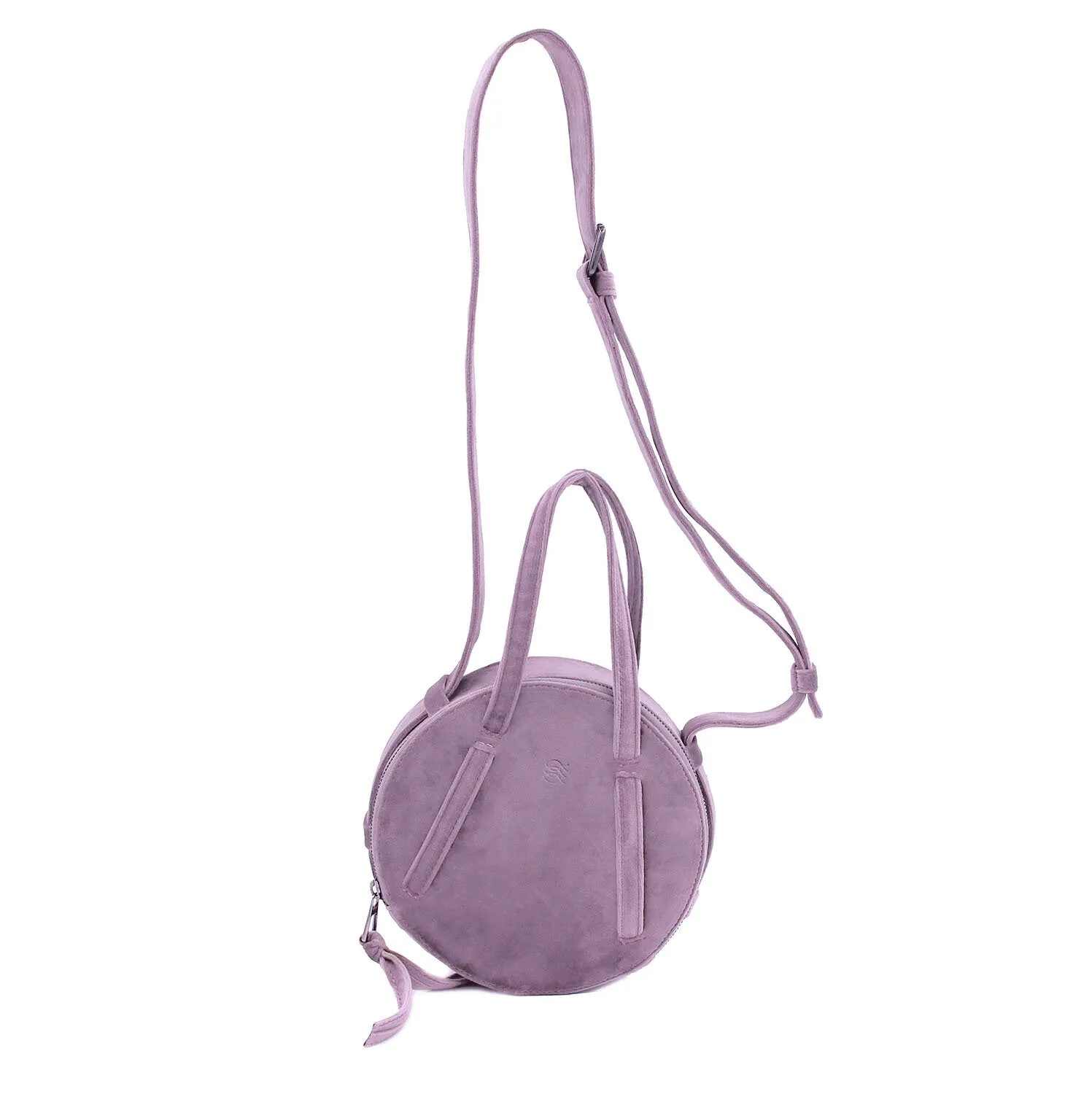 Lilac | Velvet Circle Crossbody Bag