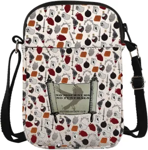 Literature Book Lover Gift No Mourners No F Crossbody Bag Crow Club Gift Crow Lover Gifts