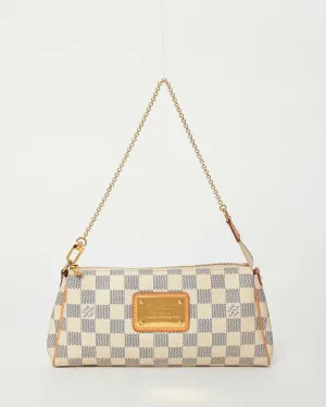 Louis Vuitton Damier Azur Coated Canvas Eva Crossbody Clutch Bag