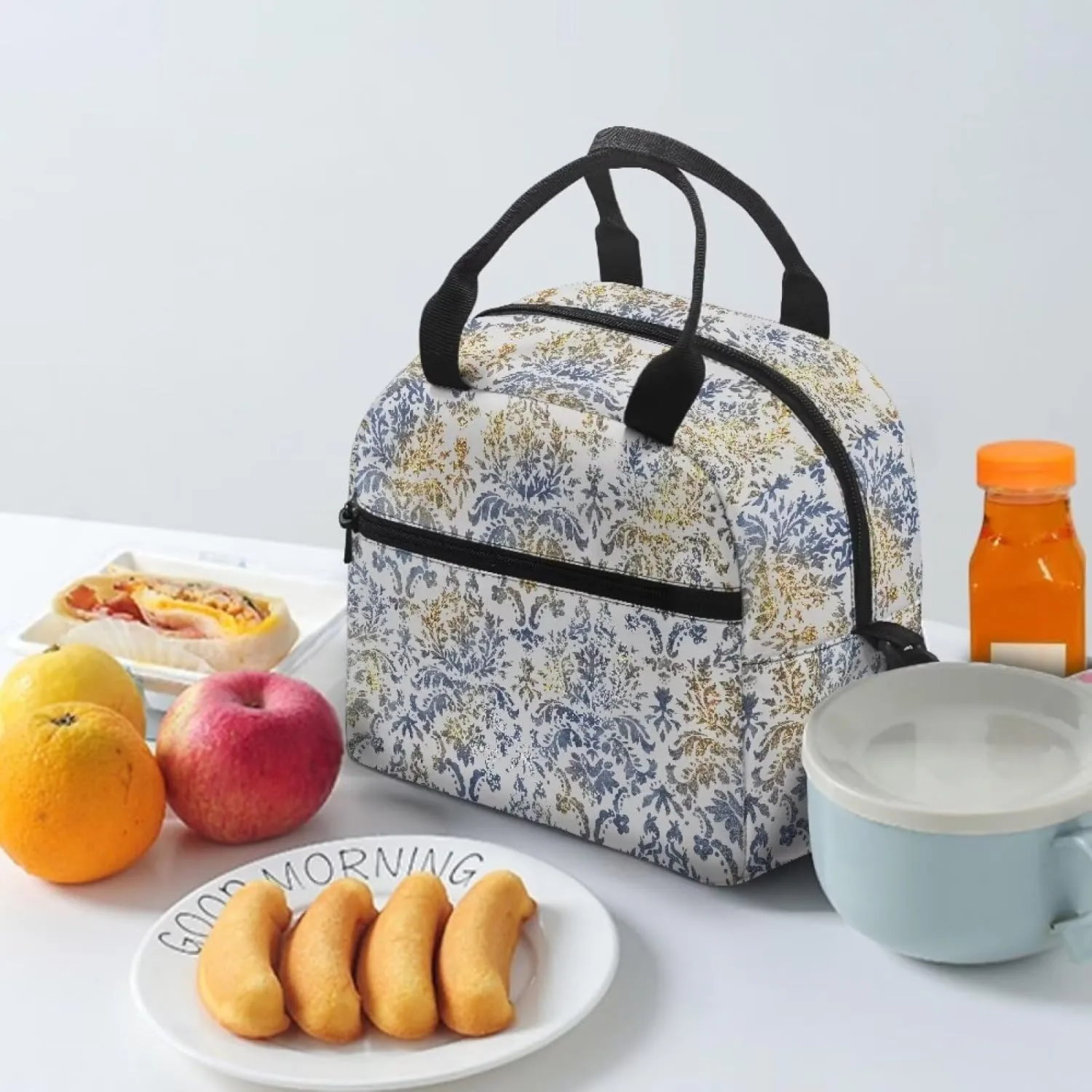 Lunch Bag Lunch Box for Women Men Reusable Insulated Lunch Tote Bag Leakproof Thermal Cooler Sack Food Handbags Case High Capacity for Travel Work School Picnic
