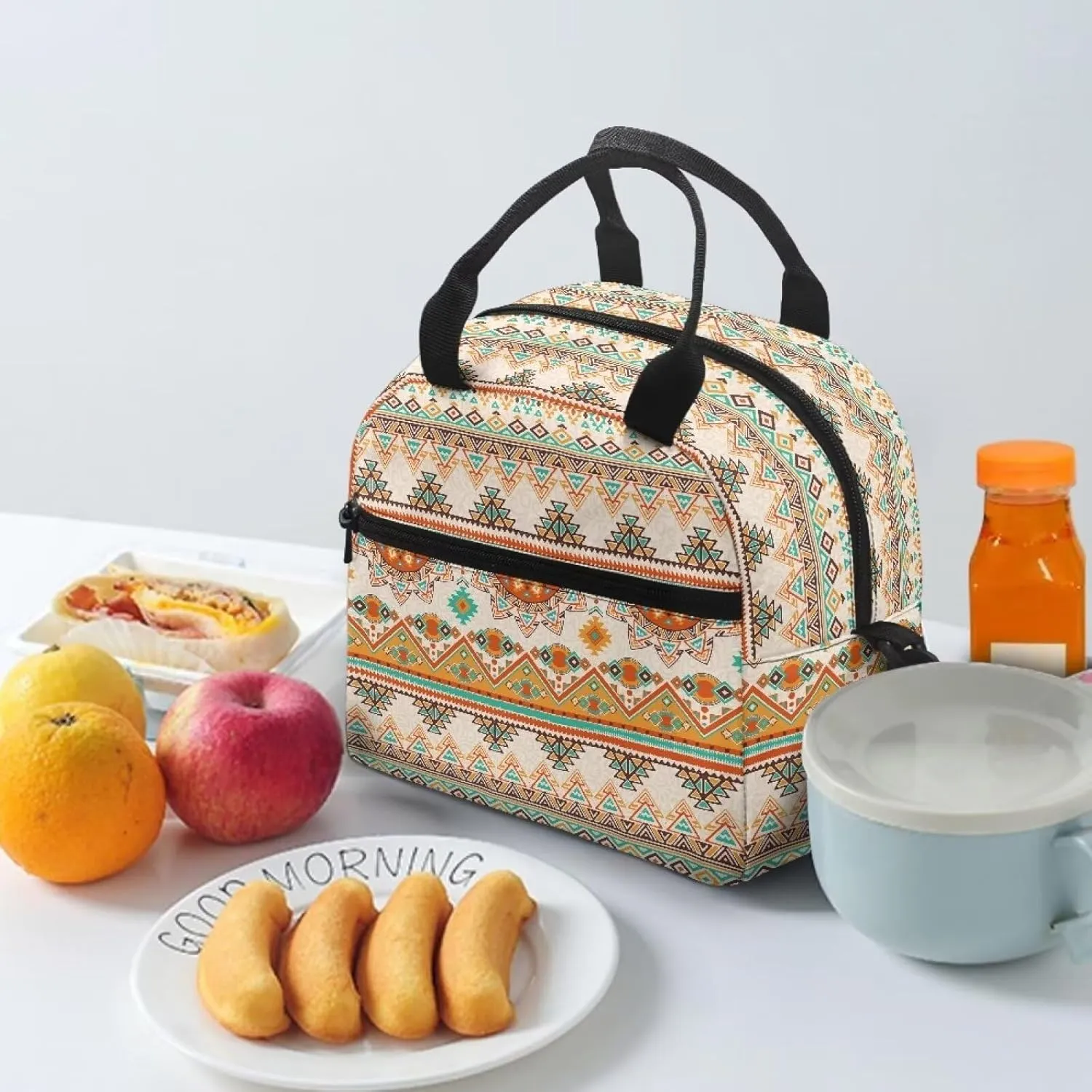Lunch Bag Lunch Box for Women Men Reusable Insulated Lunch Tote Bag Leakproof Thermal Cooler Sack Food Handbags Case High Capacity for Travel Work School Picnic