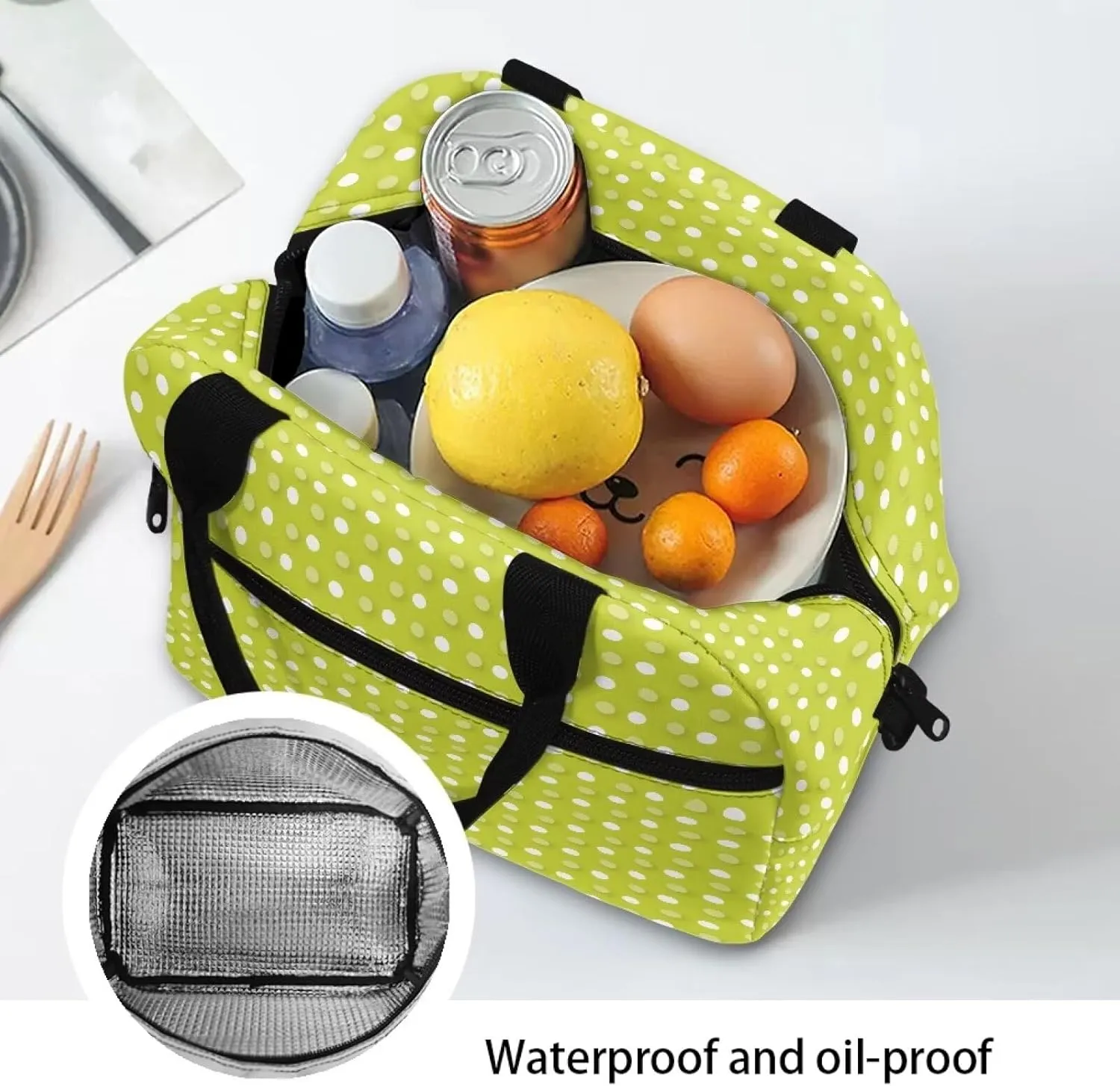 Lunch Bag Lunch Box for Women Men Reusable Insulated Lunch Tote Bag Leakproof Thermal Cooler Sack Food Handbags Case High Capacity for Travel Work School Picnic