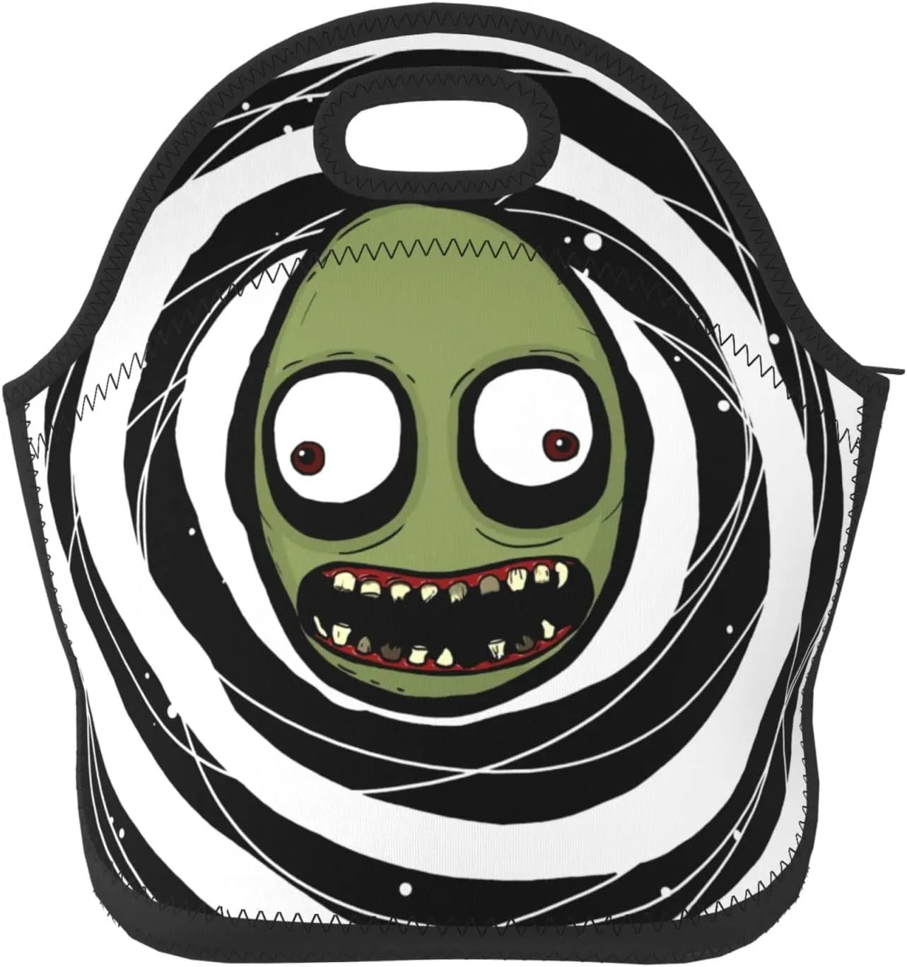 Lunch Bag Salad Anime Fingers Portable Reusable Lunch Box Insulated Neoprene Lunch Tote for Office Outdoor Picnic Women Men Handbags Tote 11 X 11.4 X 5.5in