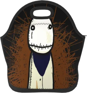 Lunch Bag Salad Anime Fingers Portable Reusable Lunch Box Insulated Neoprene Lunch Tote for Office Outdoor Picnic Women Men Handbags Tote 11 X 11.4 X 5.5in