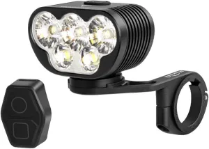 Magicshine Monteer 8000S Galaxy Bike Headlight, V2 Remote Version. 4800 Lumen Flood Beam with 3200 Lumen spot Beam. 10,000mAh Type-C Battery Pack with Reverse Charging. IP65 Waterproof. The Ultimate MTB Light.