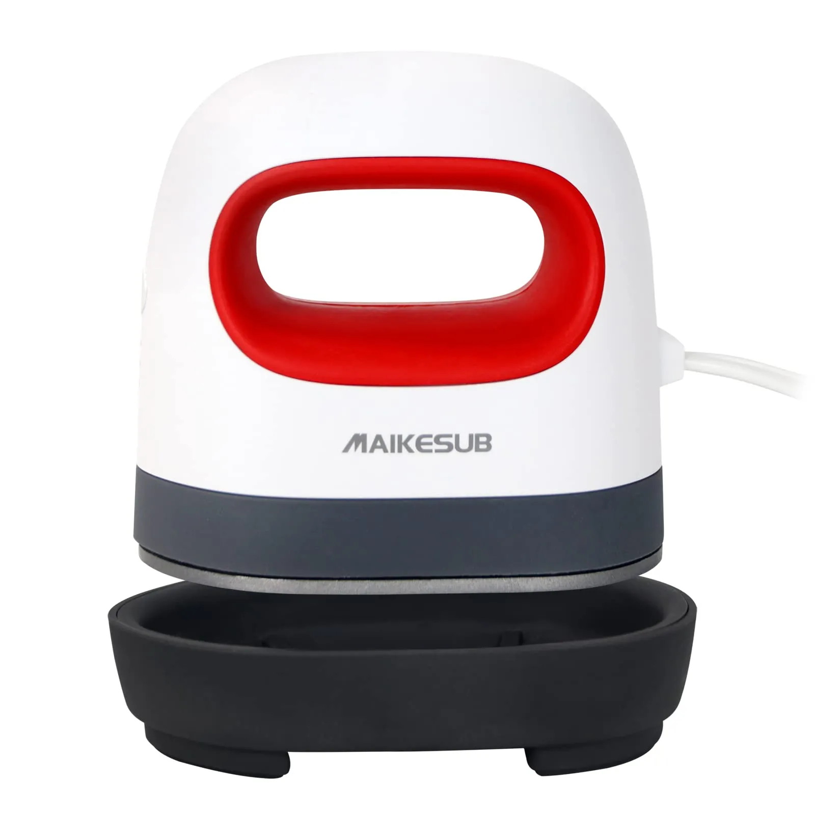 MAIKESUB Mini Heat Press Machine Easy to Use for T Shirts Shoes Hats Small HTV Iron on Vinyl Projects Portable Heating Transfer Iron Red