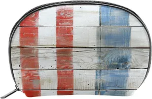 Makeup Bag Organizer,Cosmetic Bags for Women,Colorful Wooden Boards Painted,Small Makeup Pouch