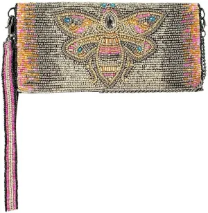 Mary Frances Beaded Crossbody Phone Wallet