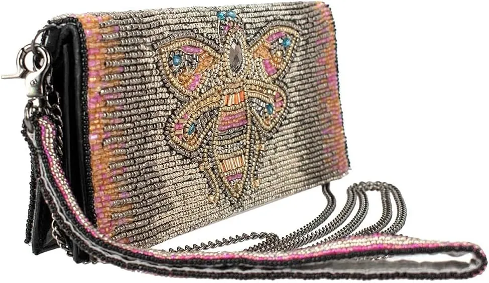 Mary Frances Beaded Crossbody Phone Wallet
