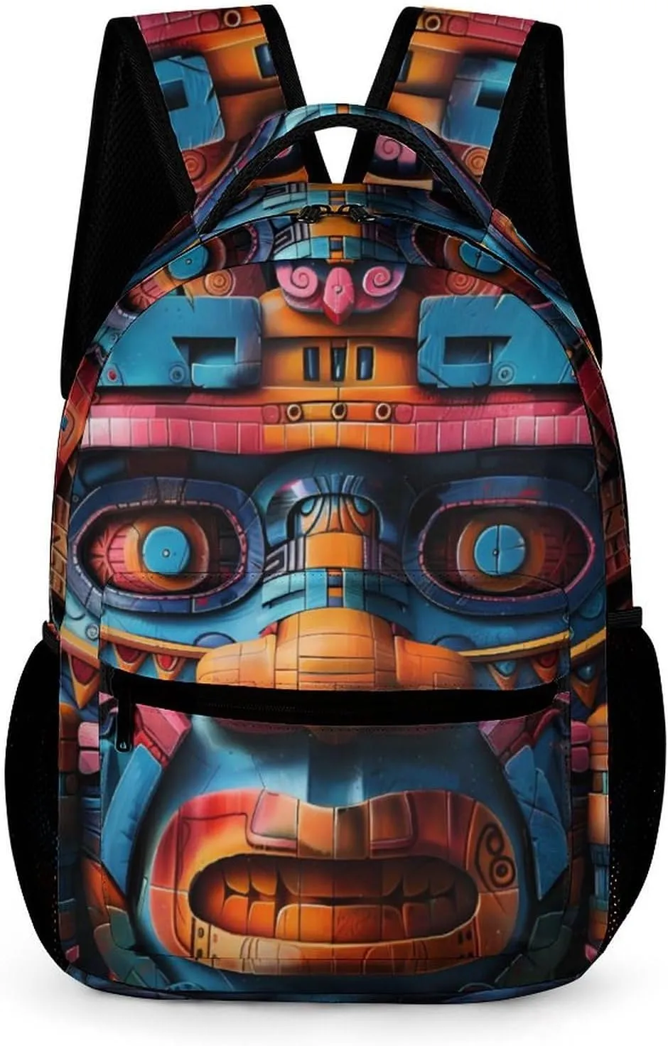 Maya Face Mask Travel Laptop Backpack Durable Computer Bag Daypack for Men Women