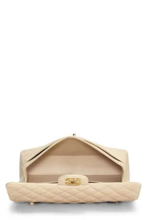 Medium, Flap Beige Beige International tracking Classic Quilted Chanel, Lambskin Double  Final clearance
