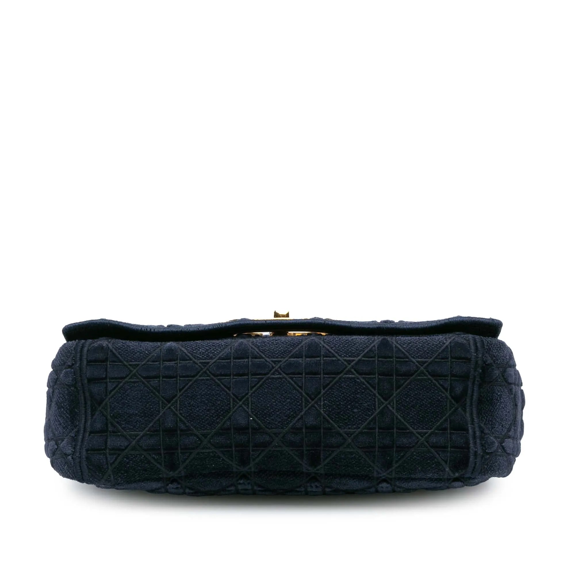 Medium Velvet Cannage Caro Bag