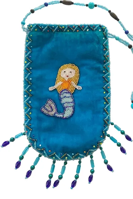 Mermaid Pattern Velvet Crossbody Bags VXL0609-Mermaid