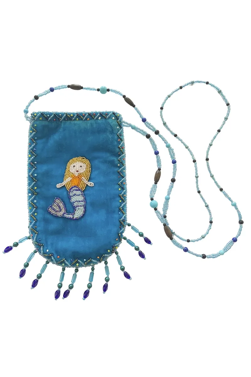 Mermaid Pattern Velvet Crossbody Bags VXL0609-Mermaid