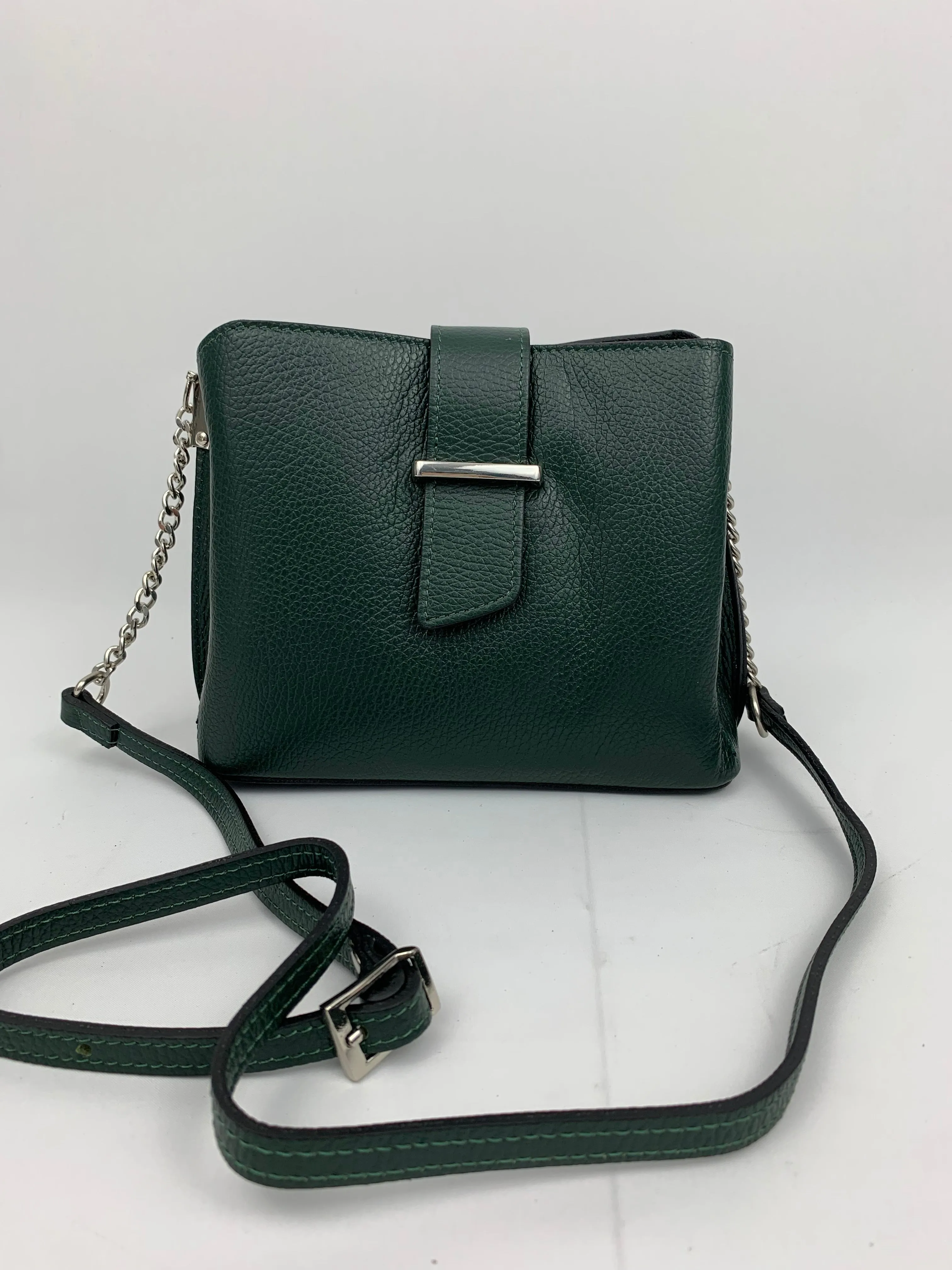 MILAN GREEN - Italian Genuine leather shoulder bag