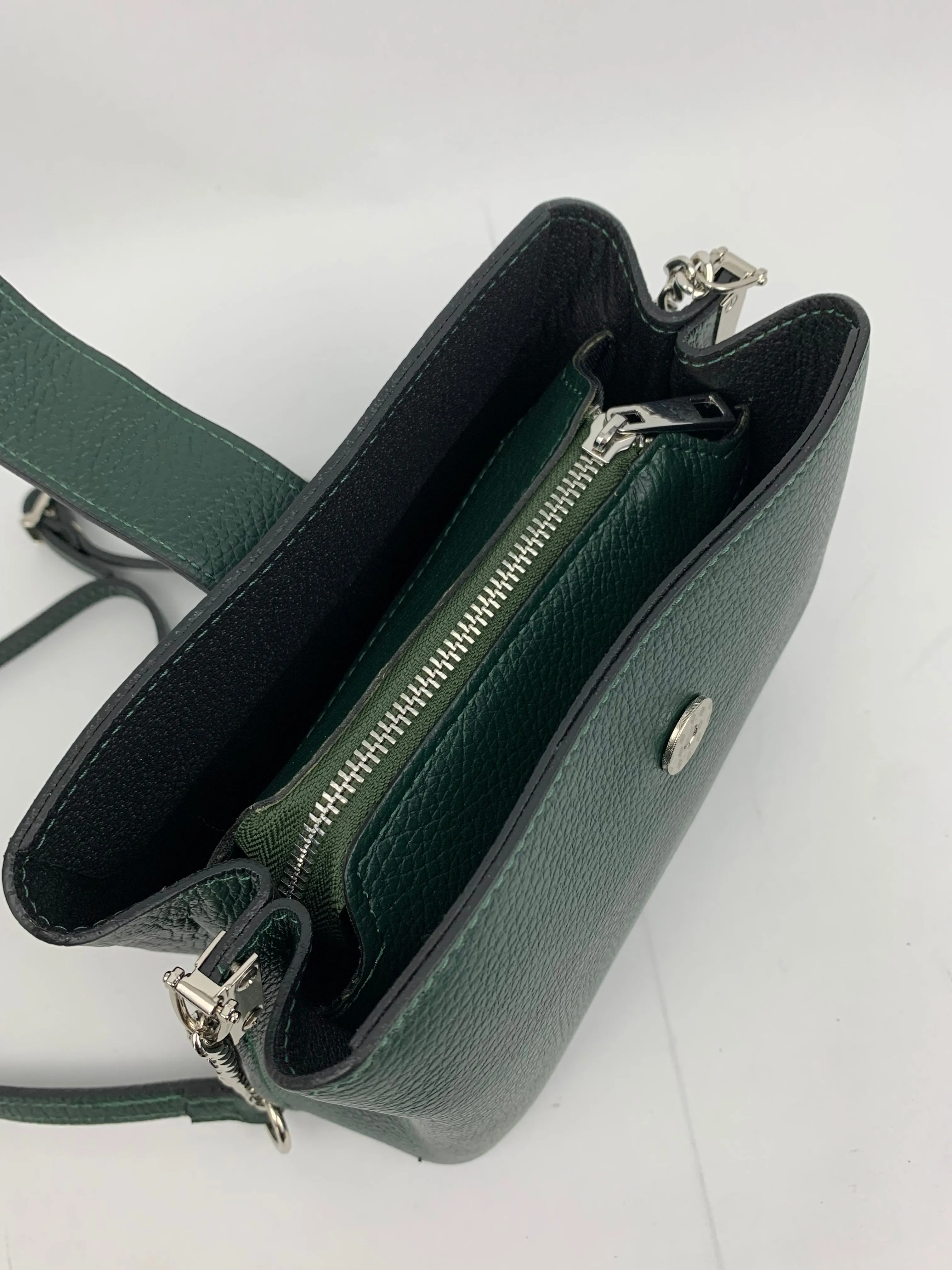 MILAN GREEN - Italian Genuine leather shoulder bag