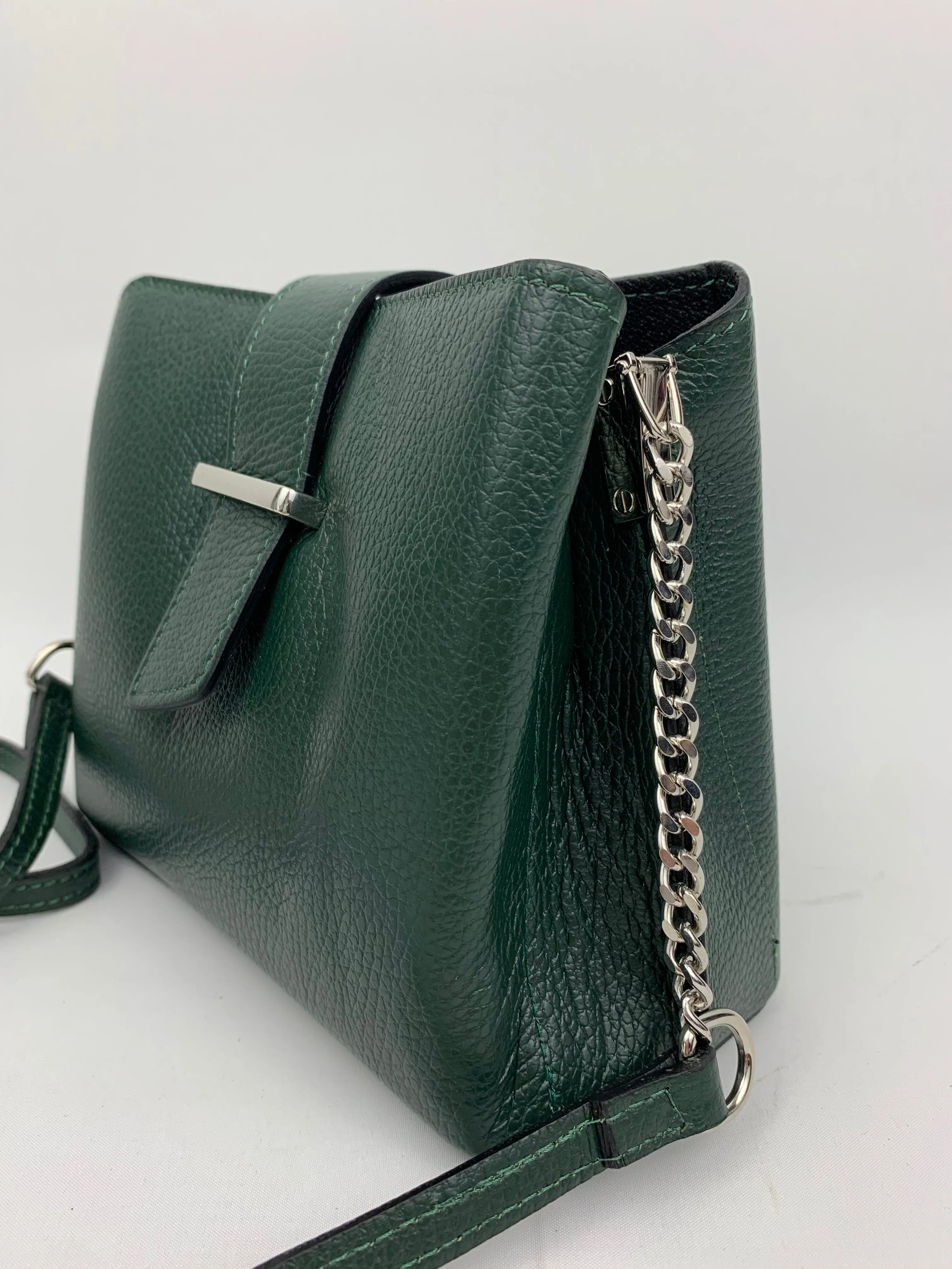 MILAN GREEN - Italian Genuine leather shoulder bag