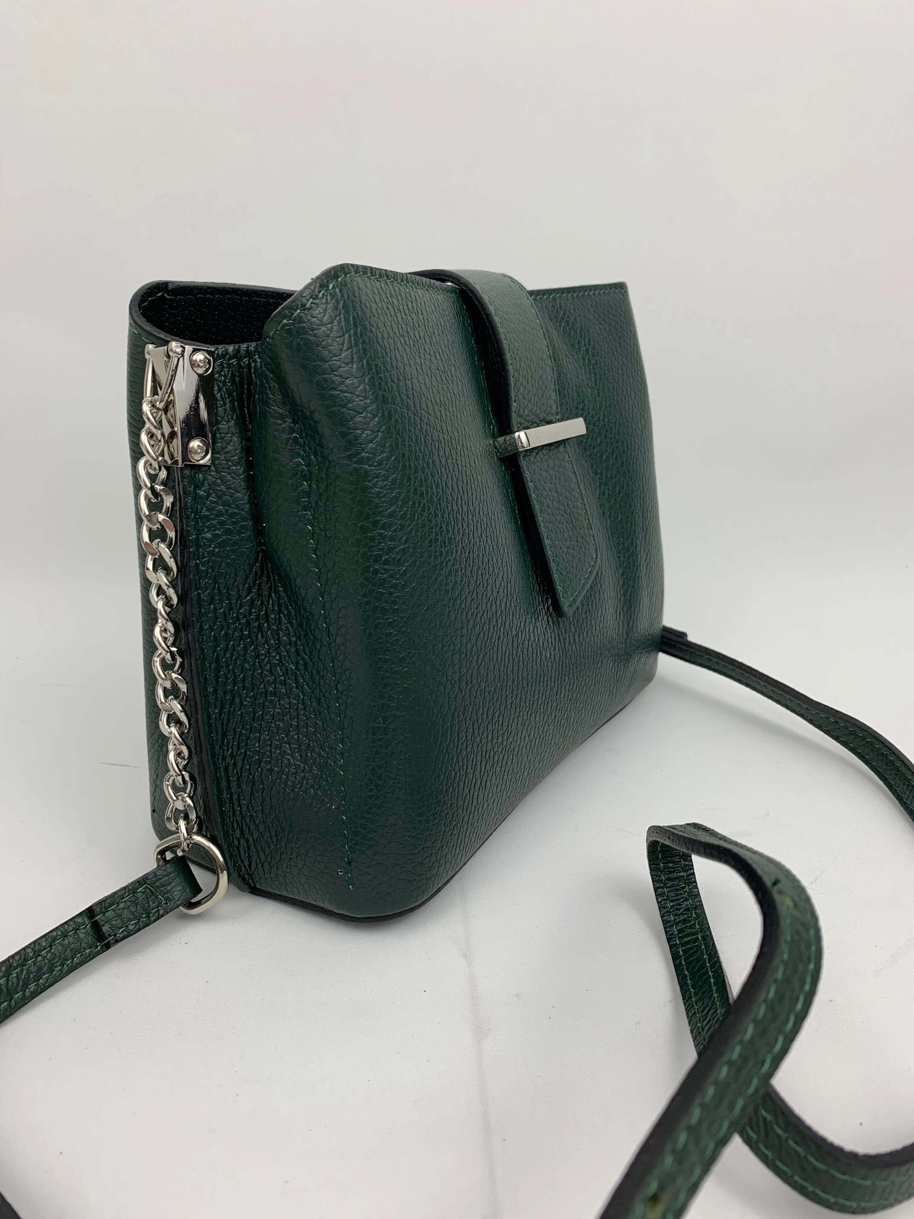 MILAN GREEN - Italian Genuine leather shoulder bag