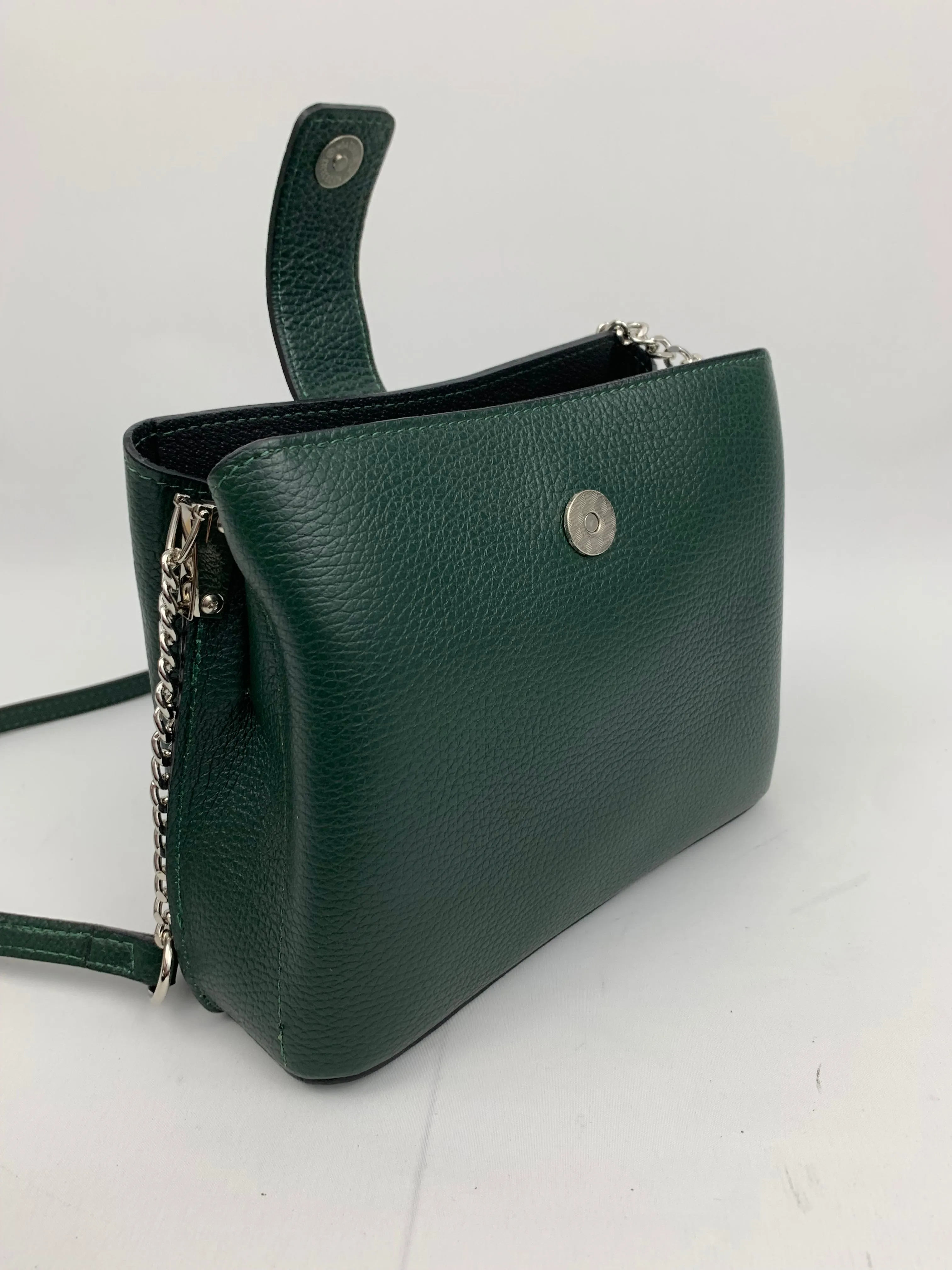 MILAN GREEN - Italian Genuine leather shoulder bag