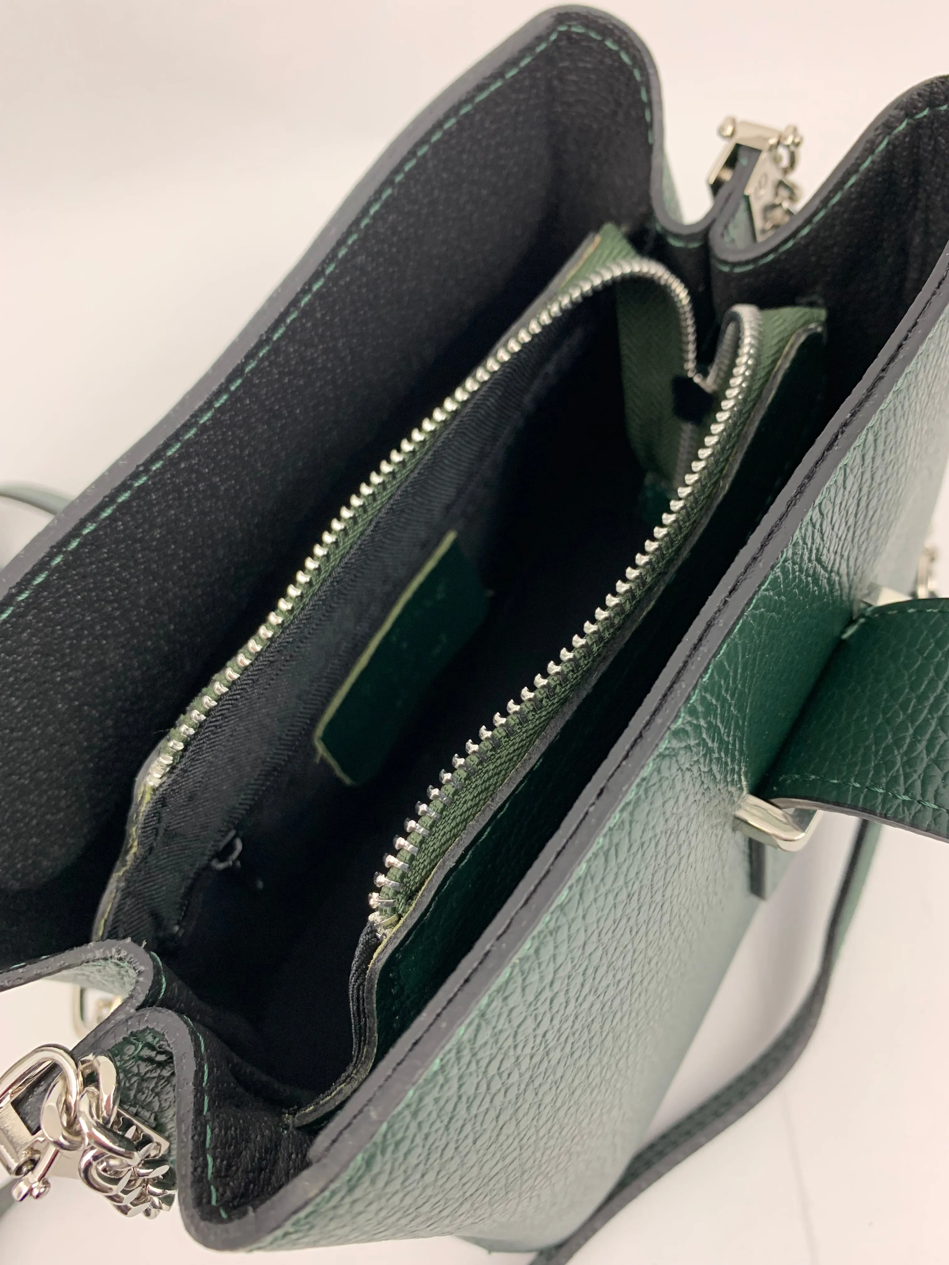 MILAN GREEN - Italian Genuine leather shoulder bag