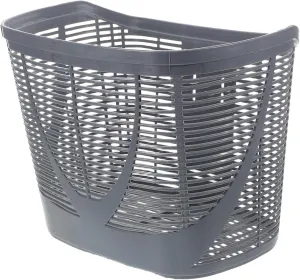 Milisten Detachable Plastic Front Bicycle Basket Wicker Style Bike Front Basket for Multi-use