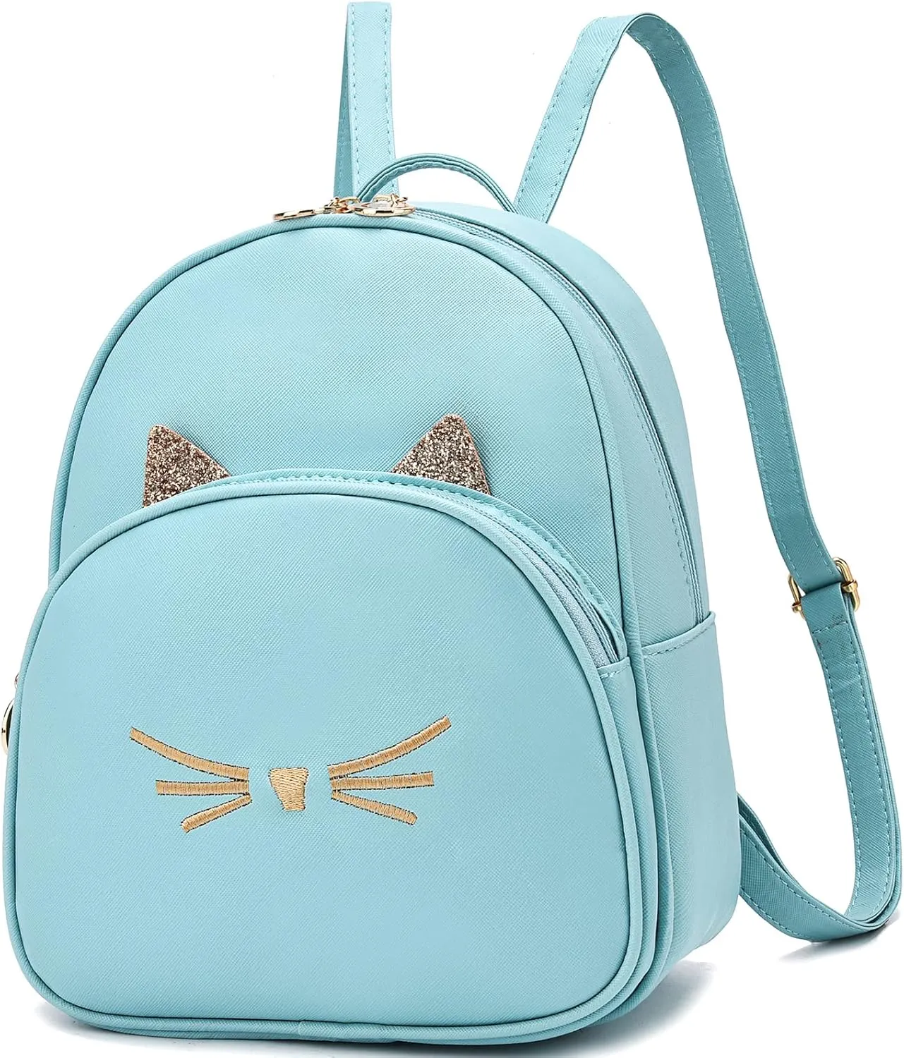 Mini Backpack Purse for Women Small Fashion Backpack for Ladies PU Leather Shoulder Backpacks with Cat Print