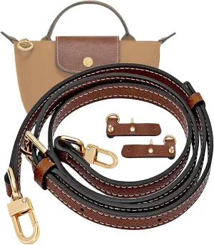 Mini Bags Leather Shoulder Strap for Longchamp Mini Bag Nude TAUPE Strap Kit
