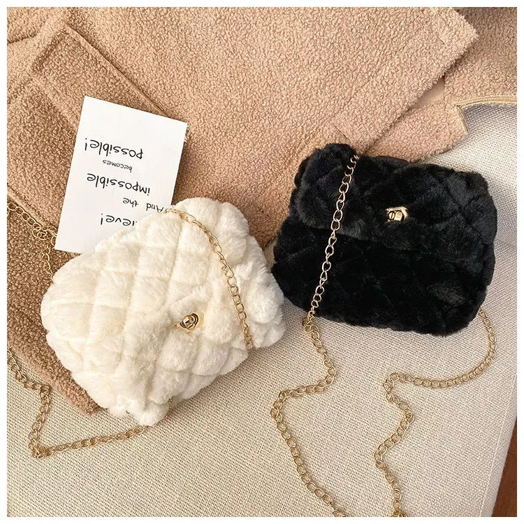 Mini Fluffy Crossbody Purse