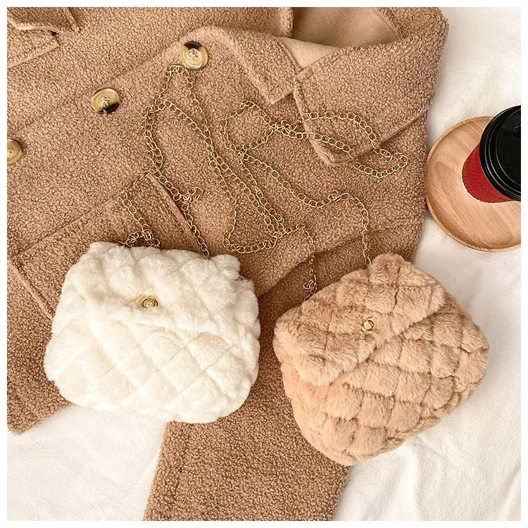 Mini Fluffy Crossbody Purse