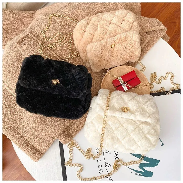 Mini Fluffy Crossbody Purse