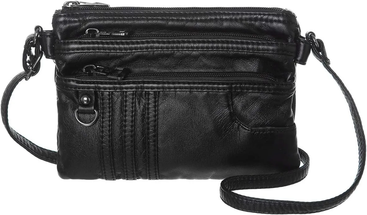 MINICAT Treble Pockets Small Crossbody Purse Cell Phone Purse Shoulder Bags for Women