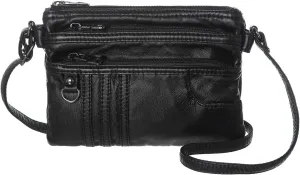 MINICAT Treble Pockets Small Crossbody Purse Cell Phone Purse Shoulder Bags for Women