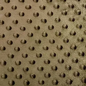 Minky Dimple Dot Soft Cuddle Fabric (Light Blown, 1 Yard)