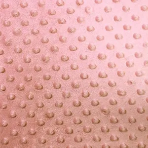Minky Dimple Dot Soft Cuddle Fabric (Peach, 1 Yard)