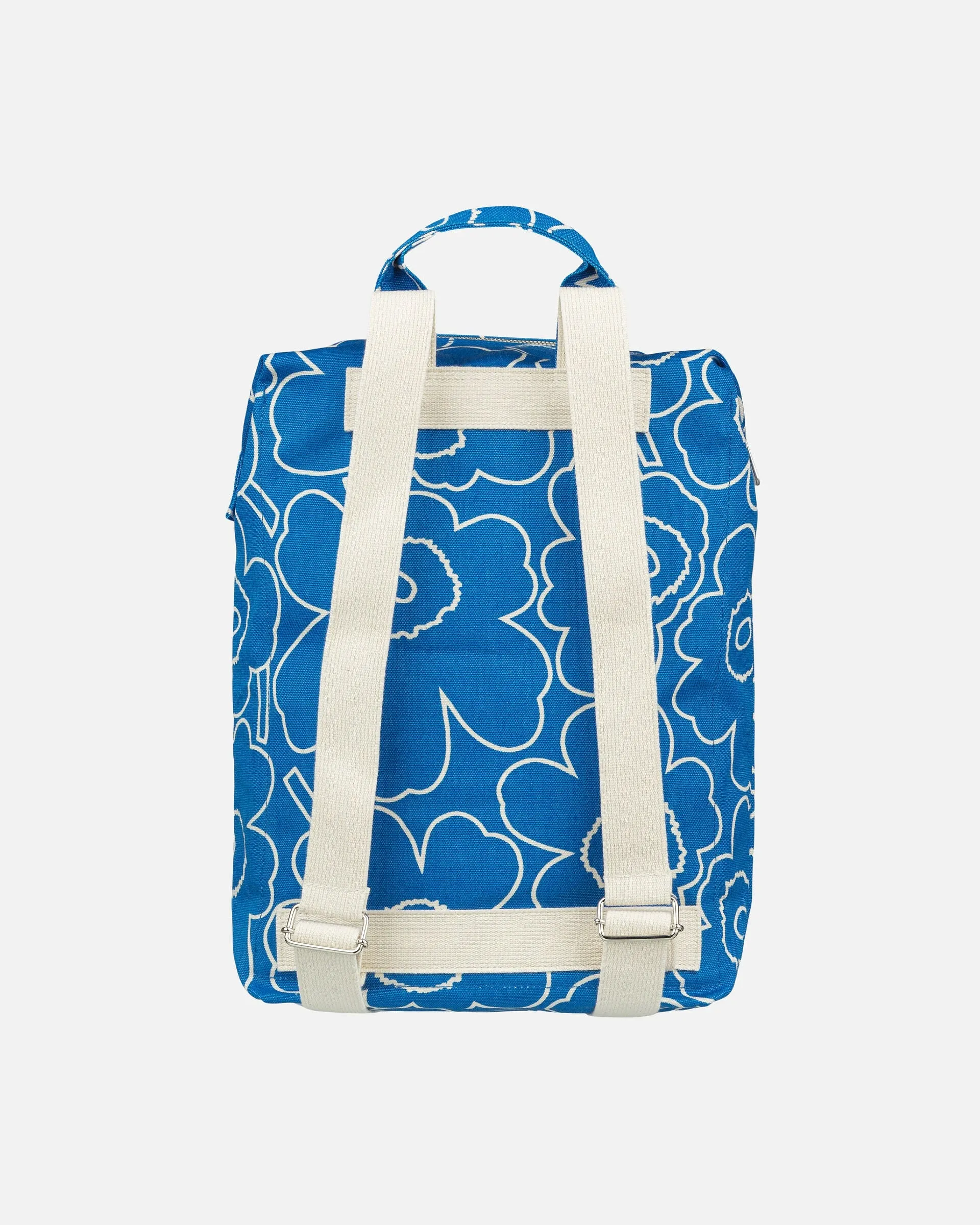 mono piirto unikko- blue backpack