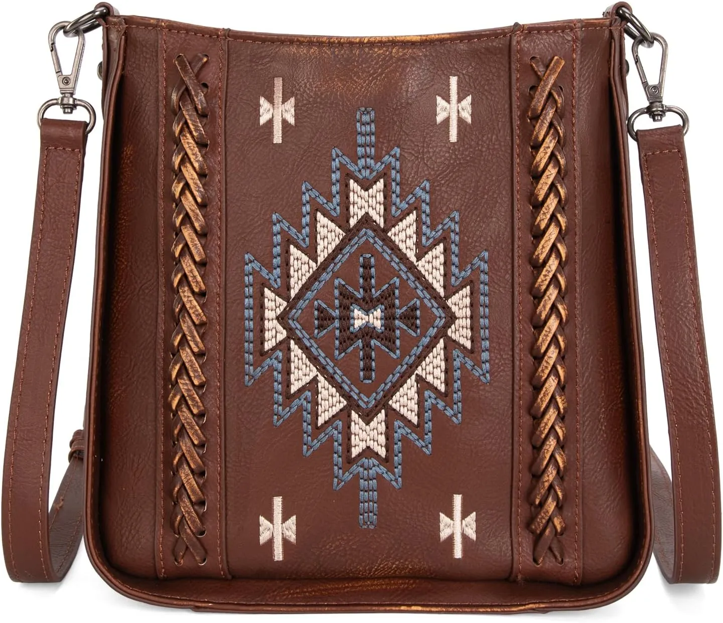 Montana West Aztec Crossbody Bags for Women Embroidered Distressd