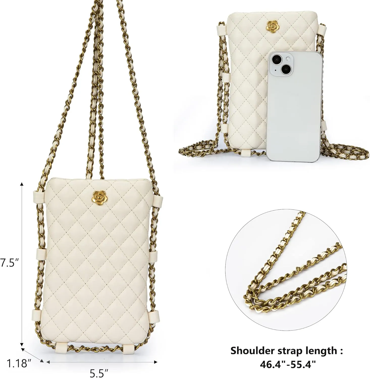 Montana West Quilted Small Crossbody Bags for Women Trendy Cell Phone Purse