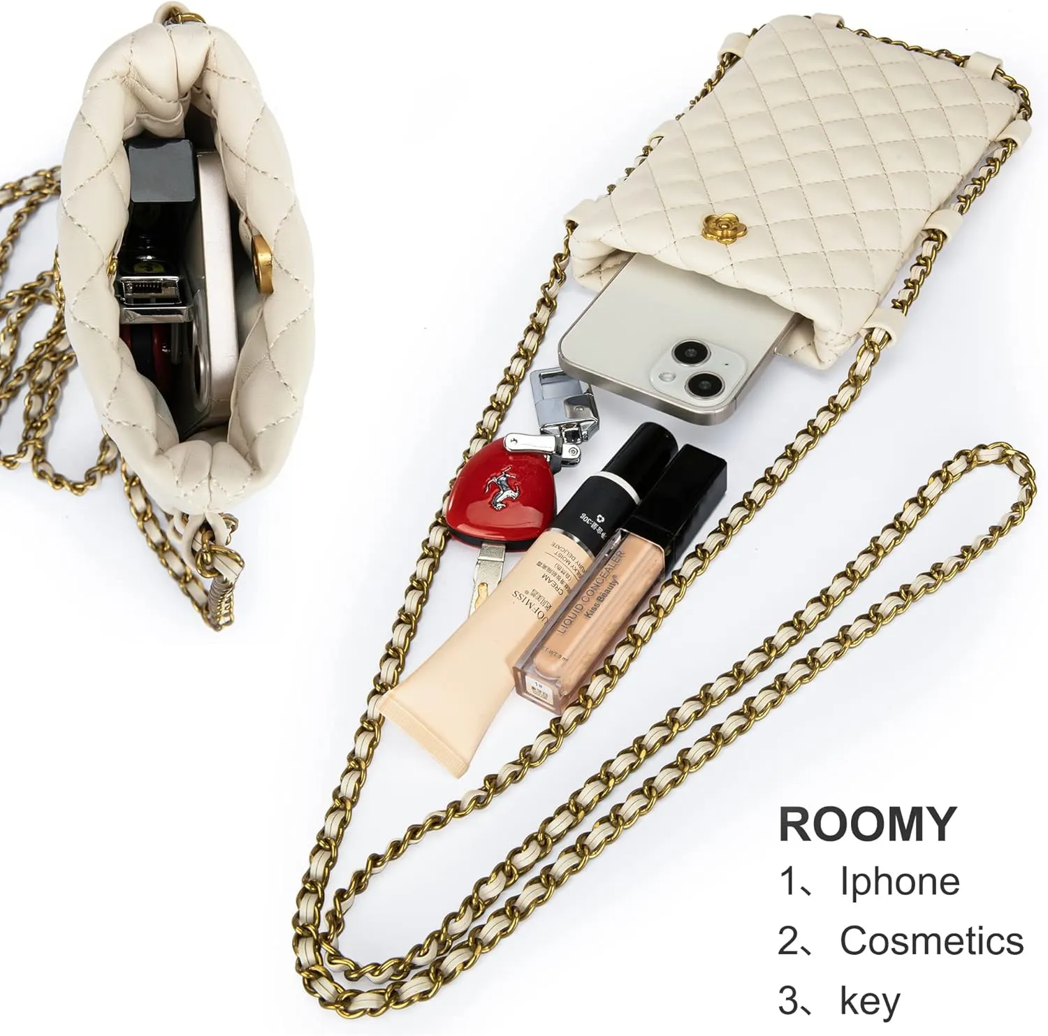 Montana West Quilted Small Crossbody Bags for Women Trendy Cell Phone Purse