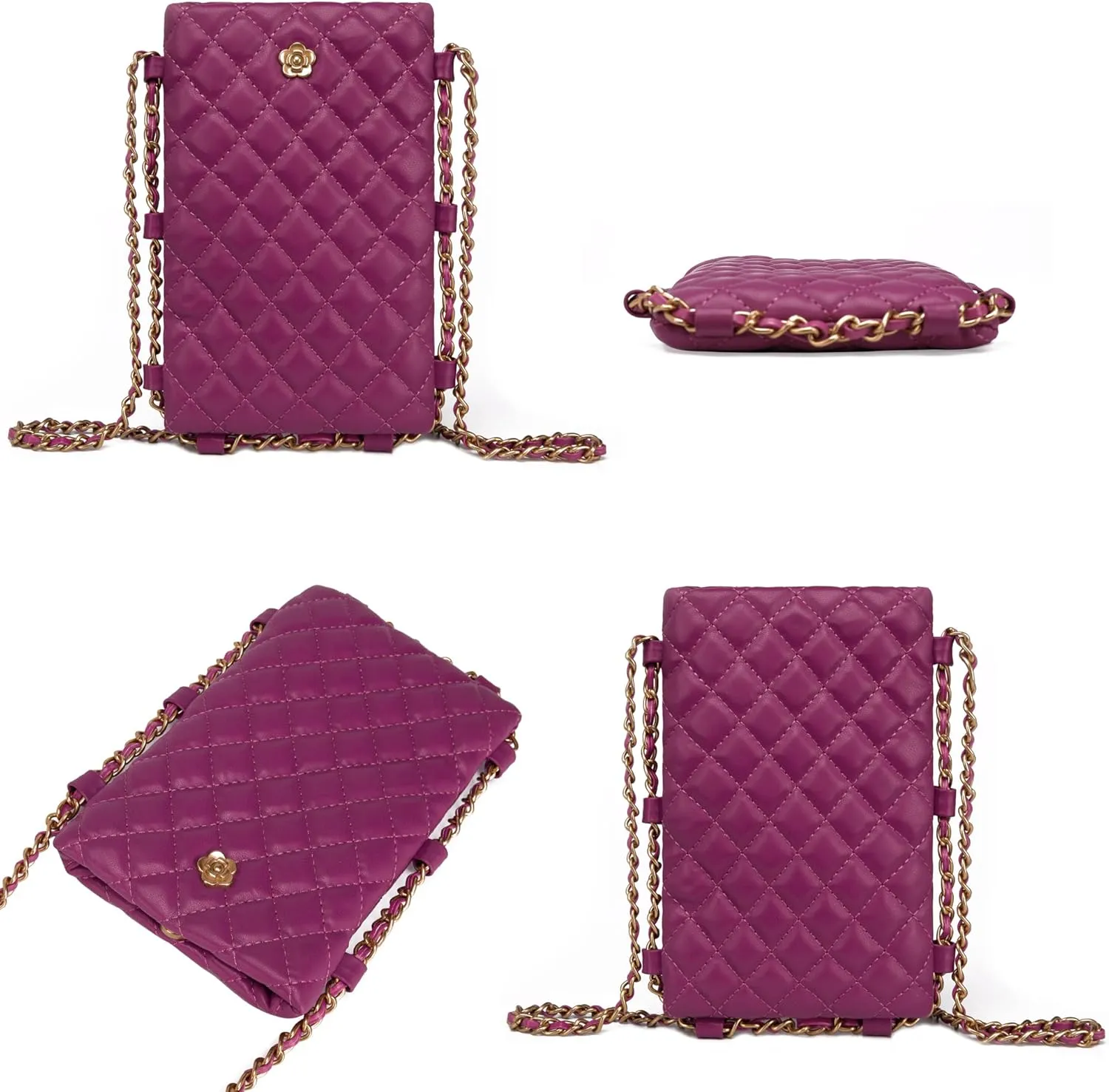 Montana West Quilted Small Crossbody Bags for Women Trendy Cell Phone Purse