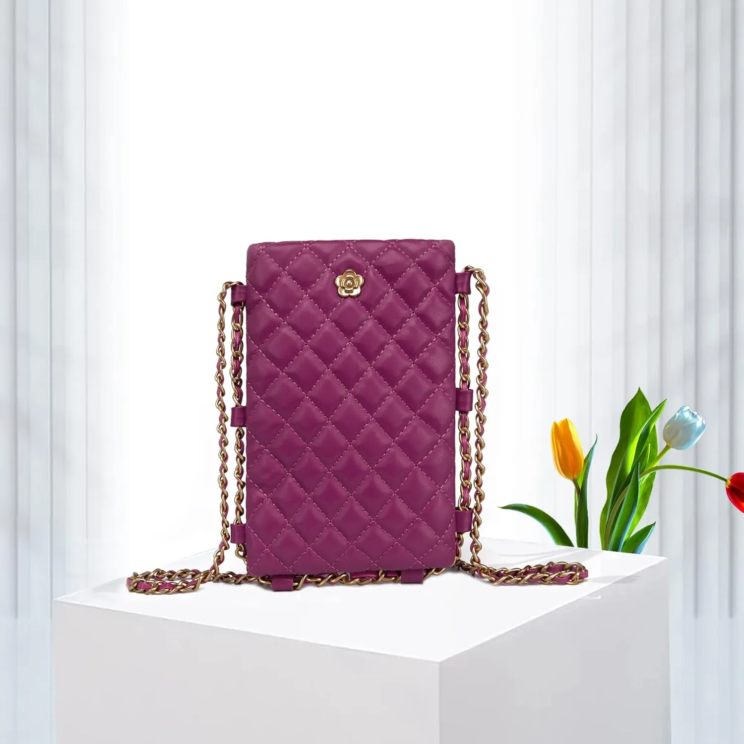 Montana West Quilted Small Crossbody Bags for Women Trendy Cell Phone Purse