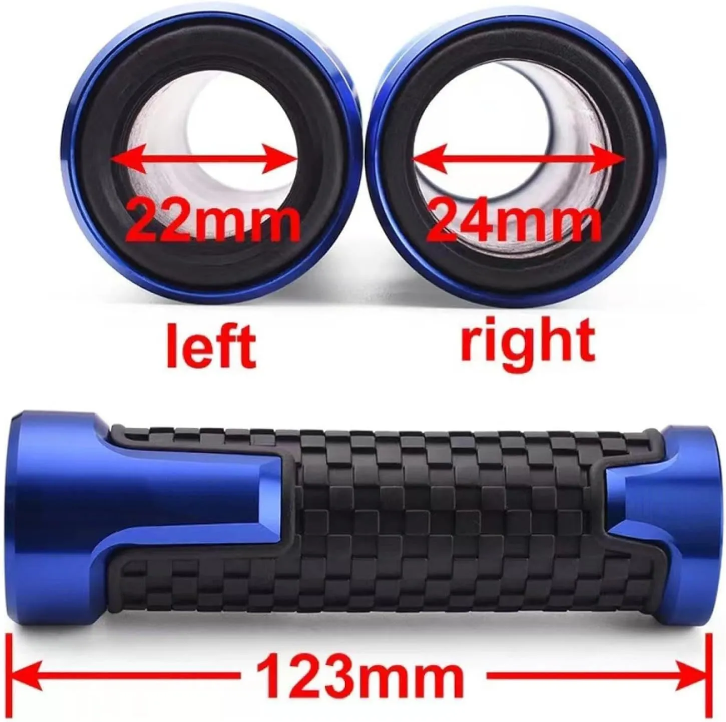 Motorbike Grips for H-ON-DA VT1100C VT1100C2 1997-2006 2007 VT 1100 C 7/8" 22mm Motorcycle Handlebar Handles Grips Ends Hand bar Grip end CNC Aluminum Handlebar Handle Grips Ends