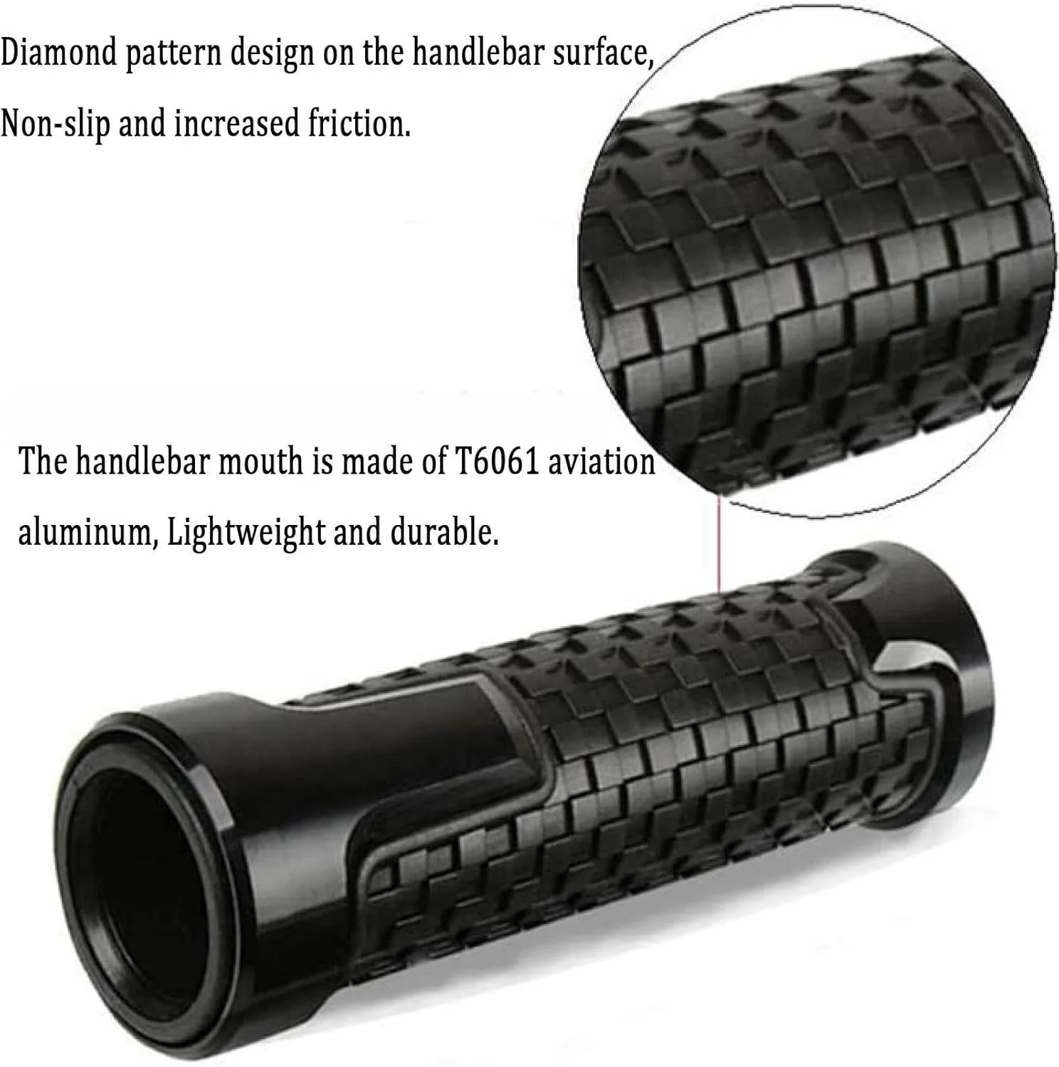 Motorbike Grips for H-ONDA VT600C VT600 C/CD/CD2 1993-2007 2003 2006 2005 2004 7/8" 22mm Motorcycle Handlebar Handle Grips Ends Handles Hand bar end Grip Handle Bar Grip Ends Plug