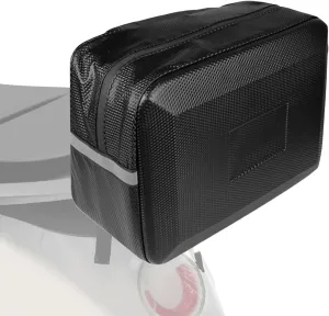 Motorcycle Backrest Bag, 9l Reflective Pvc, Rack Storage Pouch, Cycling Gear Organizer, Quick Release Feature, Holds Water Cups, Mobile Phones, Sunglasses, Outdoor Riding Accessory